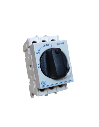 Ge power 730984 d//061301-201 interruptor seccionador 3p dilos00 16a mango gris